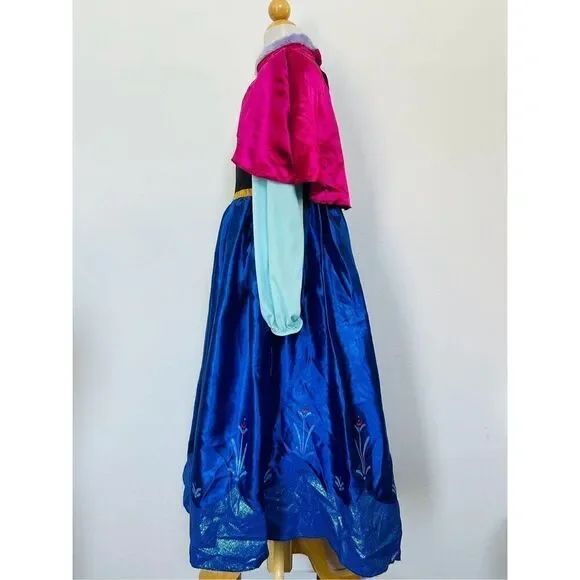 Disney Girls Kids 8 Anna Frozen Halloween Costume - Picture 7 of 9